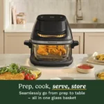 Cuisinart ClearView Glass Air Fryer 3.8L | Prep, Cook & Serve From One Glass Basket | 6-in-1 Air Fry, Roast, Bake, Grill | PFAS-Free Glass + Top Window - Image 3