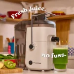 Russell Hobbs Cold Press Juicer, JuiceLuxe, 1.6L Pulp Collector, Easily Juice Fruit & Vegetables in Minutes, Easy Clean Up, Dishwasher Safe Parts, Baked Stone - Image 6