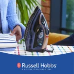 Russell Hobbs Steam Iron, Powersteam Ultra Pro, Powerful Steam Burst, 30-Second Heat-Up Time, Self-Cleaning and Anti-Calc Function, 350 ml Water Tank, Auto Shut-Off